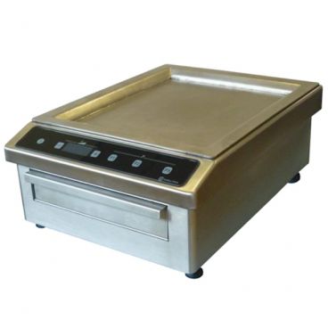 Equipex BGIC3000 Oryx 15-1/2” Wide Electric Countertop Induction Griddle With Multi-Layer Single Zone Surface - 208/240V, 3.0kW