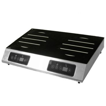 Equipex GL2-3500 Persica 25 1/2" Wide Countertop Adventys Induction Range With 2 Side-To-Side 8" Burners And Capacitive Touch Controls, 208/240 Volts 3500 Watts