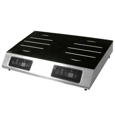 Equipex GL2-6000 Persica 25 1/2" Wide Countertop Adventys Induction Range With 2 Side-To-Side 8" Burners And Capacitive Touch Controls, 208/240 Volts 6000 Watts