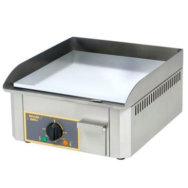 Equipex PCC-400 Thermostatic 16” Wide Electric Countertop Griddle/Plancha With Chrome Coated Steel Plate And Single Cooking Zone - 208/240V, 3.0kW