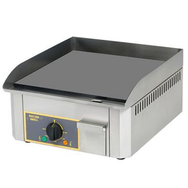 Equipex PSS-400/1 Thermostatic 16” Wide Electric Countertop Griddle/Plancha With Cold-Rolled Steel Plate And Single Cooking Zone - 120V, 1.8kW