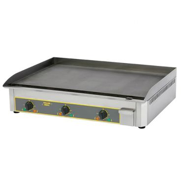 Equipex PSS-900 1PH Thermostatic 36” Wide Electric Countertop Griddle/Plancha With Cold-Rolled Steel Plate And Three Cooking Zones - 208/240V, 6.0kW