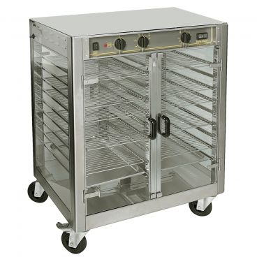 Equipex RE-2 Turbo Vision 34” Wide Electric Pass-Thru Rotisserie Warming Display Cabinet - 208/240V, 2.5kW