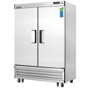 Everest Refrigeration EBF2 54-1/8" Two Section Solid Door Upright Reach-In Freezer - 50 Cu. Ft.