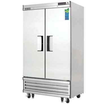 Everest Refrigeration EBNF2 39-3/8" Two Section Solid Door Upright Reach-In Freezer - 33 Cu. Ft.