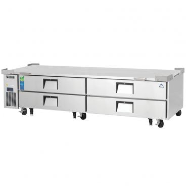 Everest Refrigeration ECB96D4 95.5 Inch Two Section Four Drawer Side Mount Refrigerated Chef Base 115V