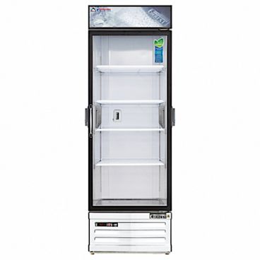 Everest Refrigeration EMGR24C 28-3/8" White Single Swing Glass Door Chromatography Refrigerator - 25 Cu. Ft.