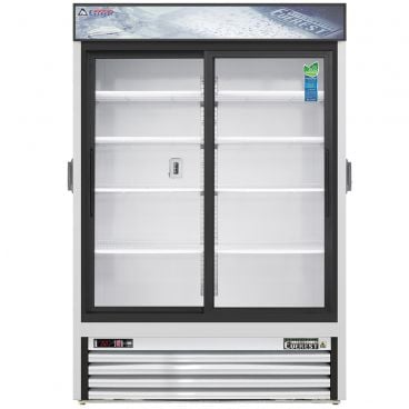Everest Refrigeration EMGR48C 53-1/8" White Double Sliding Glass Door Chromatography Refrigerator - 48 Cu. Ft.