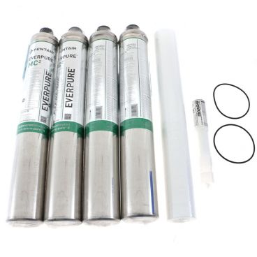 Everpure EV962828 Quad-MC Replacement Cartridge Kit With 0.2 Micron Rating And 6.0 GPM Flow Rate