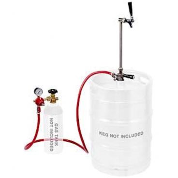 Micro Matic EZ-TAP-LC American Sankey D System Party Dispensing System With Chrome Plated Solid Brass Beer Faucet And Less CO2 Cylinder
