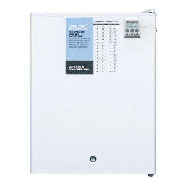 Summit FF28LWHPLUS2 24.5" x 18.5" x 17.75" White Compact All-Refrigerator - 2.4 Cu. Ft, 115 Volts