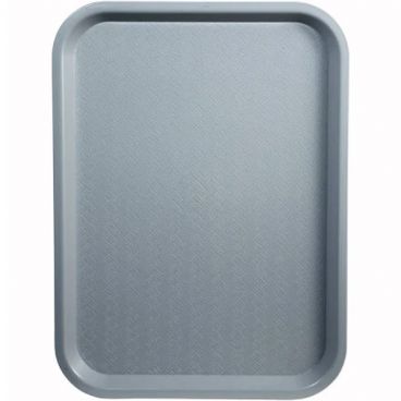 Winco FFT-1014E Plastic 10" x 14" Gray Cafeteria Tray