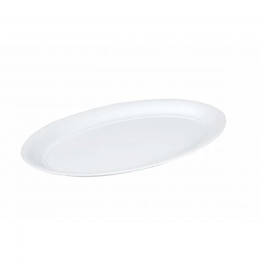Fineline Platter Pleasers 484-CL 14" x 21" Plastic Clear Oval Tray