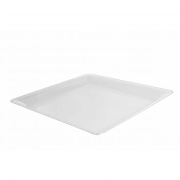 Fineline Platter Pleasers SQ4414-CL 14" x 14" Plastic Clear Square Tray