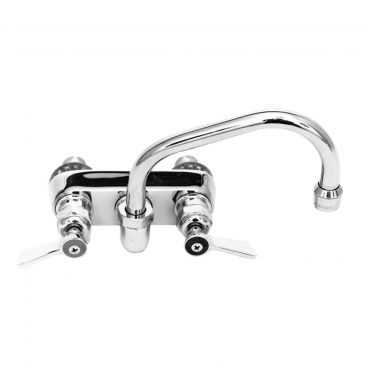 Fisher 1783 Backsplash Mounted Faucet with 16" Swing Nozzle, 4" Centers, 2.2 GPM Aerator, and Lever Handles