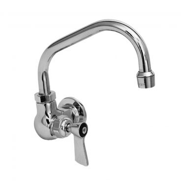 Fisher 1805 Wall Mounted Faucet with 16" Swing Nozzle, 2.2 GPM Aerator, and Lever Handle
