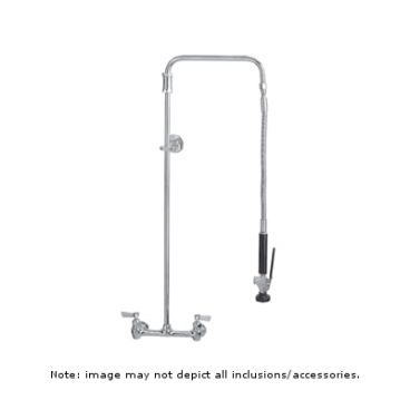 Fisher 2211-WB Wall Mounted Pre-Rinse Faucet with 8" Centers, Wall Bracket, and Swivel Arm