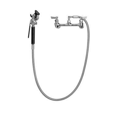 Fisher 2260 Wall Mounted Utility Spray Faucet with 8" Centers and 60" Hose