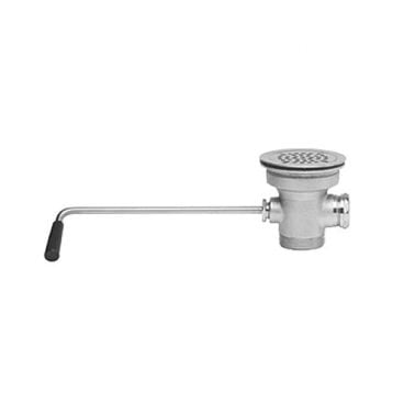 Fisher 24112 Twist Handle Waste Valve with Drain Adaptor and Flat Strainer