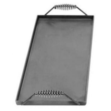 10" x 22 "x 1" Portable Black Steel Griddle