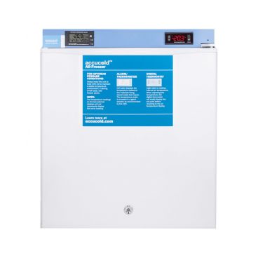Summit FS24L7MED2 21.75" x 18.5" x 17.63" White Pharmaceutical Compact Freezer - 1.4 Cu. Ft, 115 Volts