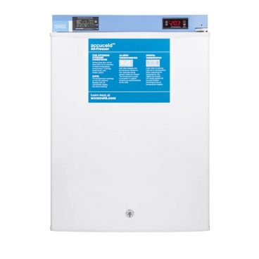 Summit FS30LMED2 26.5" x 18.5" x 17.75" White Pharmaceutical Compact Freezer - 1.8 Cu. Ft, 115 Volts 