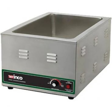 Winco FW-S600 1500 Watt Countertop Electric Food Warmer - Fits 6" Deep Pan