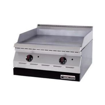 Garland ED-24G Designer Series 24" Electric Countertop Griddle w/ Side and Rear Splash Guards - 6.7 kW, 240/60/1