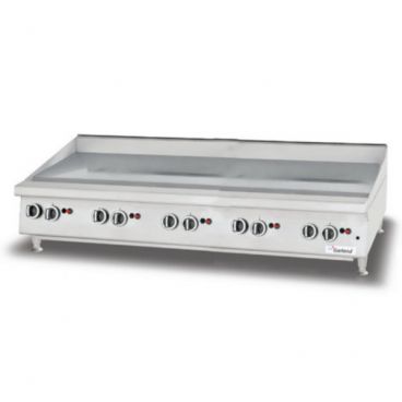 Garland / U.S. Range GTGG60-GT60M Natural Gas 60" Wide HD Counter Series Heavy-Duty Countertop Stainless Steel Gas Griddle With Thermostatic Controls, 140,000 BTU