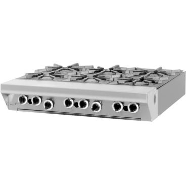 Garland M43T_NAT Master Series 34” Wide Natural Gas Heavy Duty Modular Top Range With Six Open Burners - 144,000 BTU