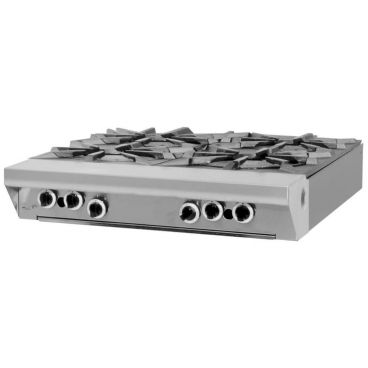 Garland M44T_NAT Master Series 34” Wide Natural Gas Heavy Duty Modular Top Range With Four Open Burners - 140,000 BTU