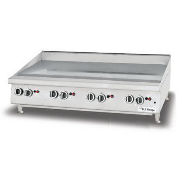 Garland / U.S. Range UTGG48-GT48M Liquid Propane 48" Wide Heavy-Duty Countertop Stainless Steel Gas Griddle With Snap-Action Thermostatic Controls, 112,000 BTU