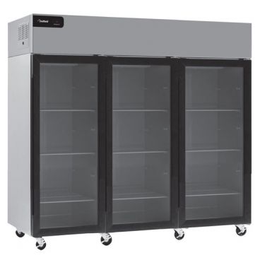 Delfield GBR3P-G Coolscapes 83” Wide Reach-In Refrigerator With Three Glass Doors - 115V, 0.355 HP
