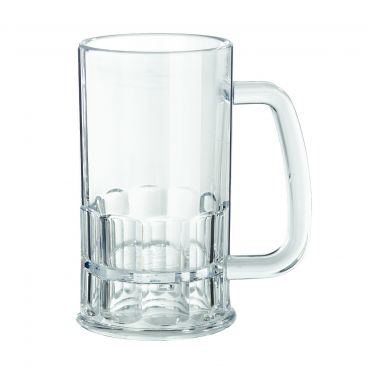 GET Enterprises 00084-1-SAN-CL 12 oz 3" Diameter Customizable Clear SAN Plastic Beer Mug