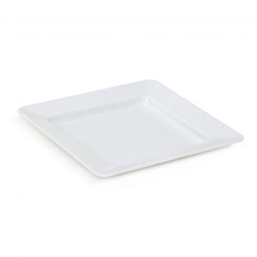GET Enterprises ML-12-W 12" White Melamine Square Milano Dinner Plate