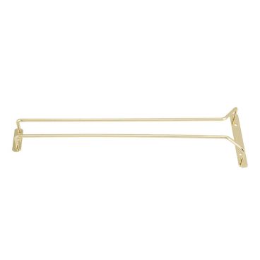 Winco GH-16 16" Brass Bar Glass Hanger Rack
