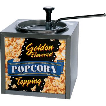 Gold Medal 2195 Classic Push-Top Pump Buttery Topping Dispenser, 120V