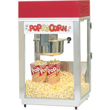 Gold Medal 2660 Deluxe 60 Special 6 oz Kettle 18 1/2" Wide Countertop Electric Popcorn Machine With PowerOff Control And Heated Corn Deck, 120V 1220 Watts