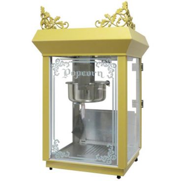 Gold Medal 2660GT Antique Deluxe 60 Special 6 oz Kettle 21" Wide Countertop Electric Popcorn Machine With PowerOff Control And Heated Corn Deck, 120V 1220 Watts