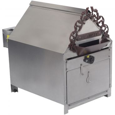 Gold Medal 5081 Stainless Steel 19 1/2" Wide 10-lb Capacity Peanut Roaster, 120/208V 3300 Watts