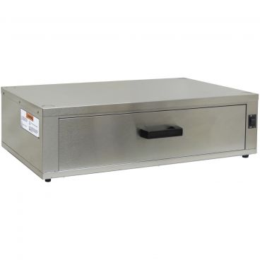 Gold Medal 8562-00-000 56-Bun 34.23" Wide 1-Drawer Heated Bun Cabinet For 8552 Hot Diggity Pro Series Hot Dog Roller Grill, 120V 300 Watts