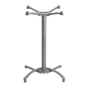 Grosfillex 52812009 Silver Gray Bar Height Indoor And Outdoor Table Base