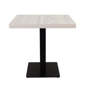 Grosfillex US24VG71 VanGuard 24 Inch White Oak Rectangular Molded Melamine Indoor Table Top