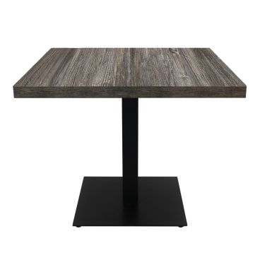 Grosfillex US36VG45 VanGuard 36 Inch Vintage Pine Square Molded Melamine Indoor Table Top