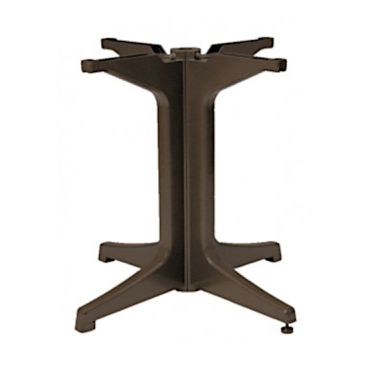 Grosfillex US624237 Alpha Bronze Mist Resin Indoor And Outdoor Large Pedestal Table Base
