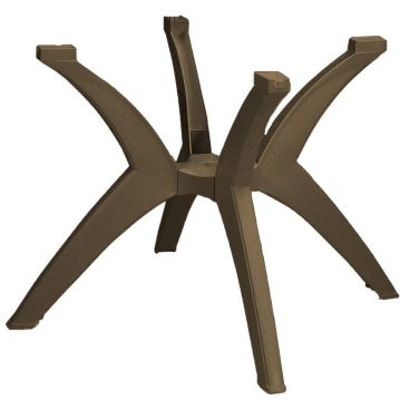 Grosfillex US850037 Bronze Mist Resin Y Leg Outdoor Table Base 