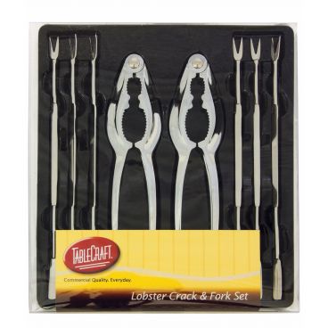 Tablecraft H76984 Seafood Kit with Lobster Crackers and Fork Picks