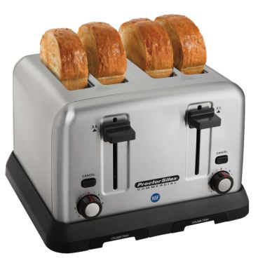 Hamilton Beach 24850R Proctor Silex Commercial 4 Slice Pop-Up Toaster