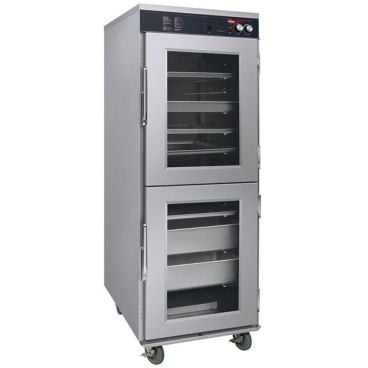 Hatco FSHC-17W1D-120 Flav-R-Savor 17-Pan Full-Height 73" Tall Insulated Stainless Steel Humidified Holding And Proofing Cabinet With Single Opening And 2 Dutch Doors, 120V 1650 Watts