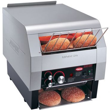 Hatco TQ-800H-208 Toast-Qwik 840-Slices Per Hour Countertop Insulated Horizontal Commercial Conveyor Toaster With 10" Wide x 3" High Opening, 208V 3330 Watts